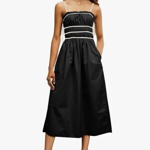 Amazon Black and White Midi Dress
